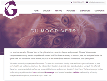 Tablet Screenshot of gilmoorvets.com